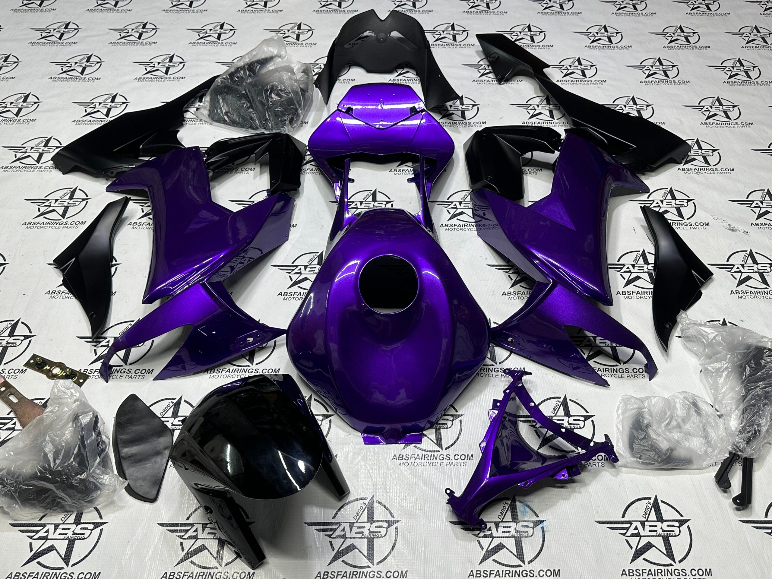 Pearl Purple with Matte Black - 2008 to 2010 ZX10R | ABS Fairings