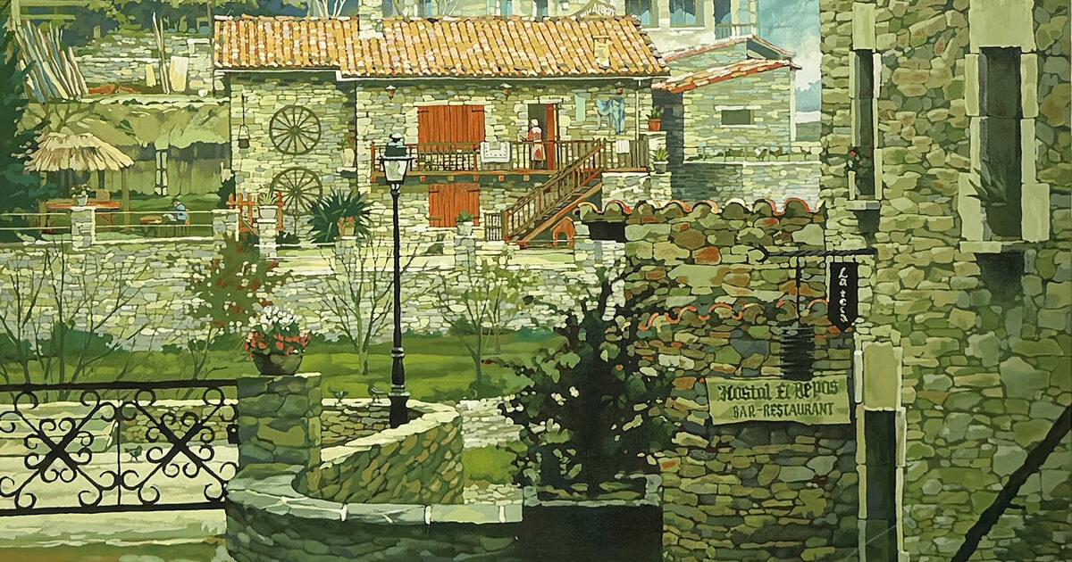 笹倉鉄平 アルテマイン橋 シルクスクリーン 笹倉鉄平アルテマイン橋