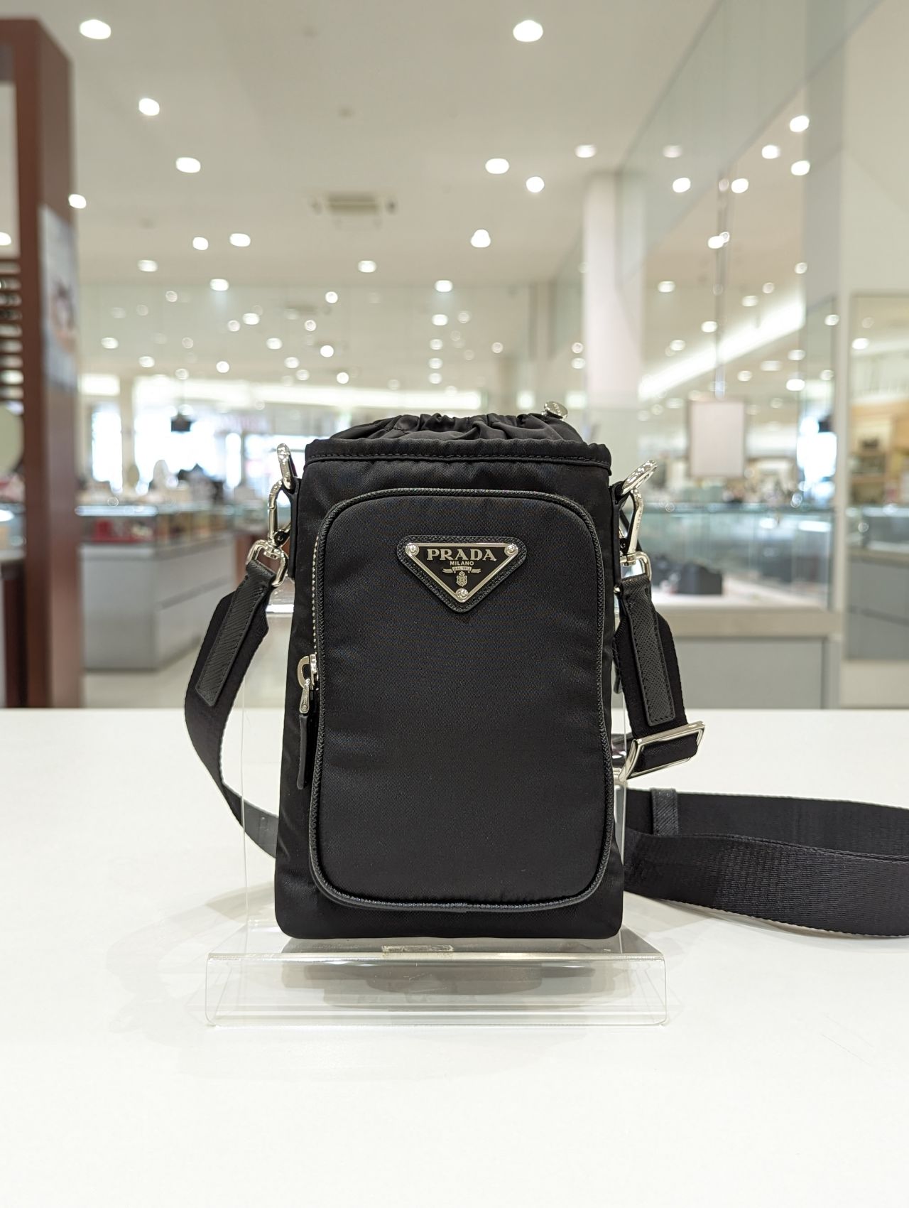 PRADA プラダ ナイロン レザー ショルダーバッグ プラダ PRADA レザー