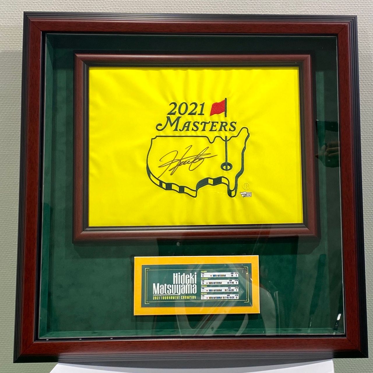 数量限定！！松山英樹選手の直筆サイン入り！2021マスターズピン