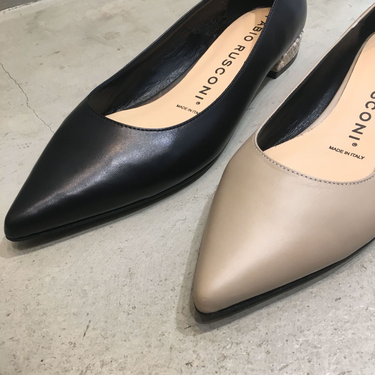 FABIO RUSCONI】パイソン柄ヒールのフ | WASH たまプラーザテラス店