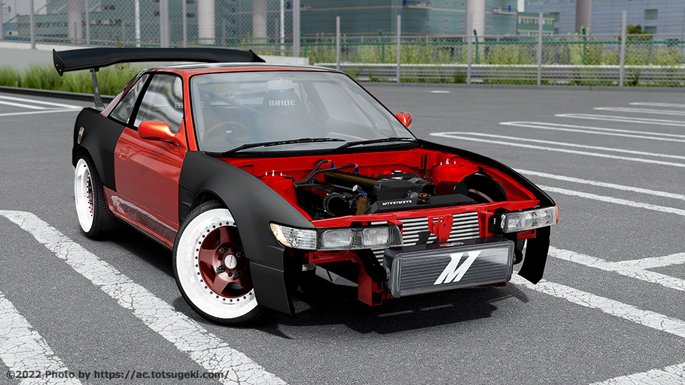 Assetto Corsa】日産・シルビア (SILVIA) S13 RB ミサイル | Nissan
