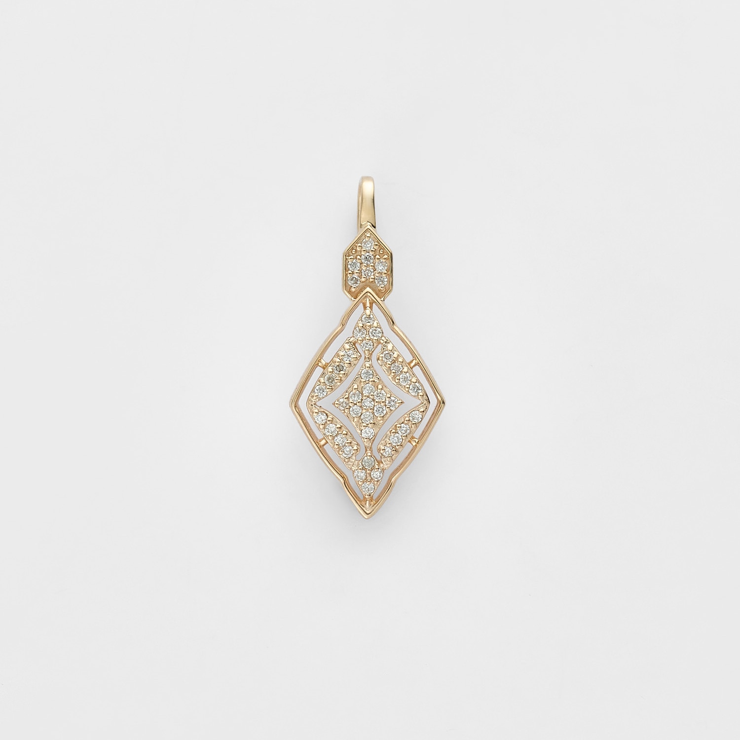 K10ダイヤモンドチャーム（0.08ct ）｜ネックレスチャーム｜アガット