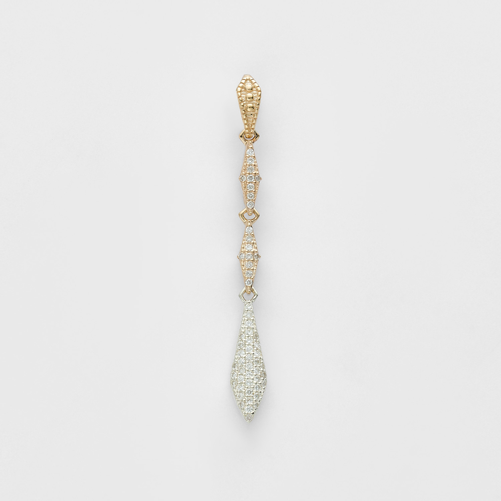 K10／シルバーダイヤモンドチャーム（0.11ct ）｜ネックレスチャーム