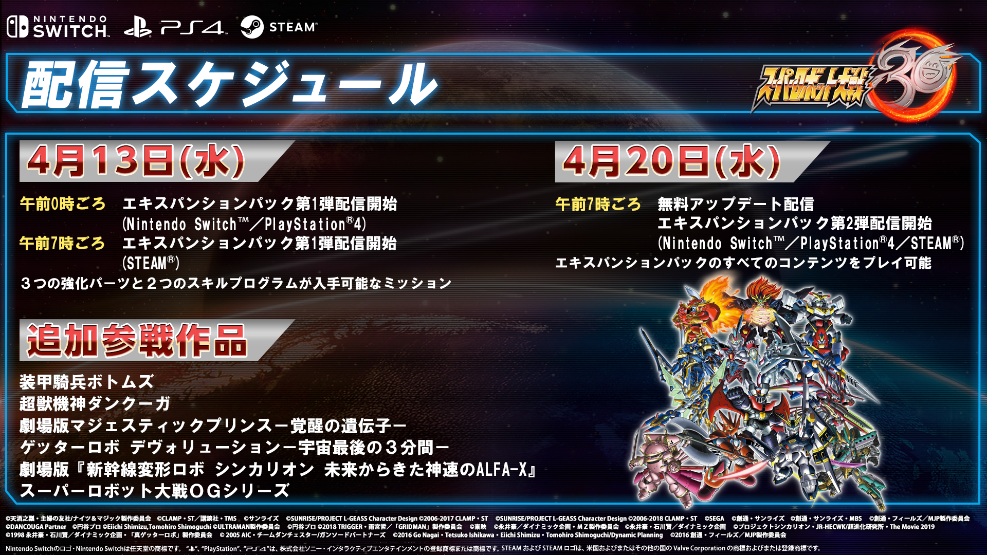 スパロボチャンネル」 2022年4月13日(水)0:00配信内容まとめ