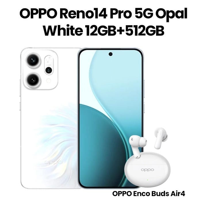 Buy Oppo Reno14 Pro 5G 12GB+512GB Smartphone | Opal White Online