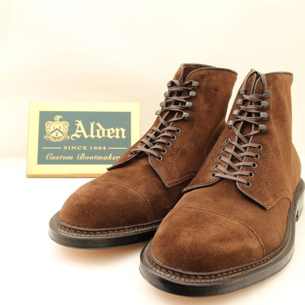 オールデン リジェクト ダークブラウン スウェード ブーツ バリー