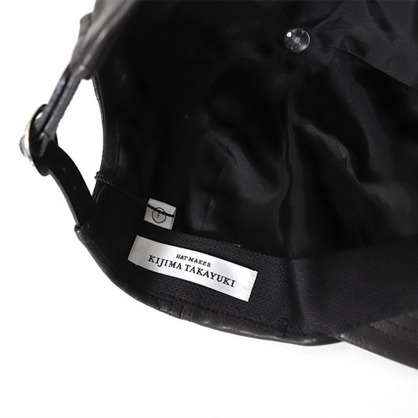 KIJIMA TAKAYUKI キジマタカユキ シープレザー 6パネル キャップ