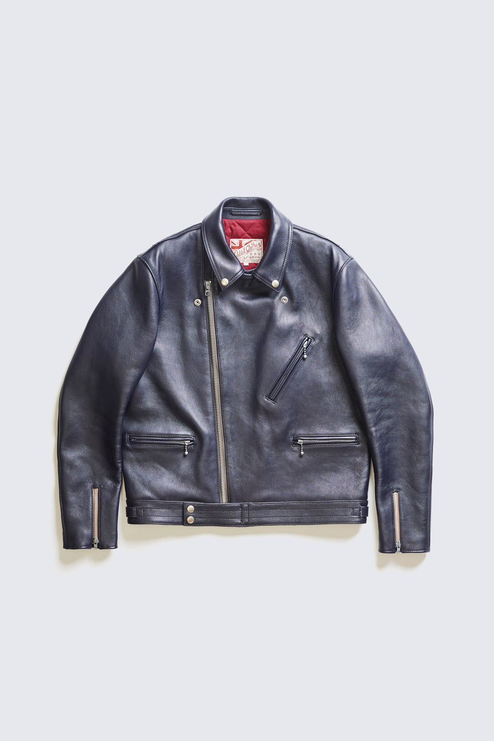 LEATHER JACKET - SHEEP DARK BLUE – ADDICT CLOTHES