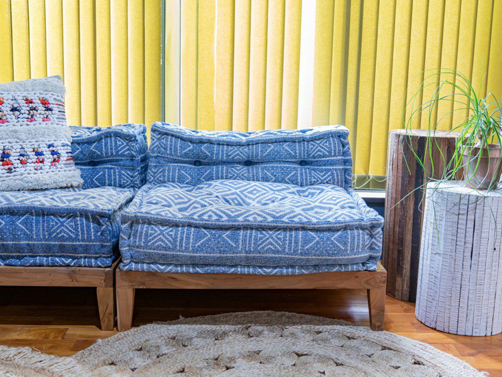 送料無料】ブロックマルチ ソファ センター ノス ブルー - a.depeche