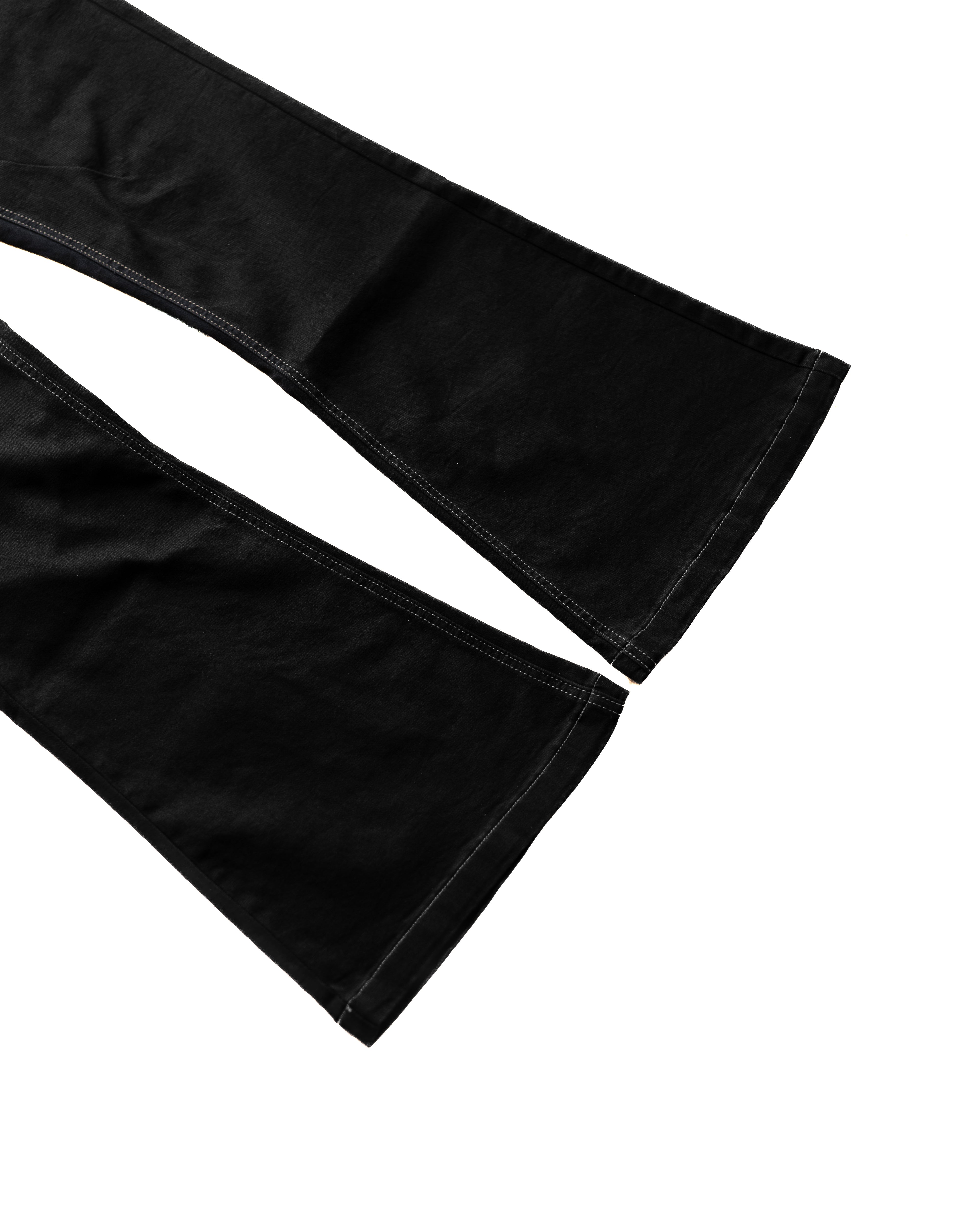 FLARED BLACK STRETCH PANTS – ADAMAS KRONOS