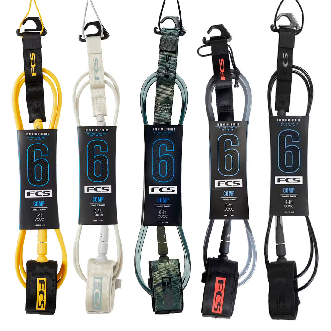 Leash FCS 6' x 5.5 mm - Essential Comp (New) - OnlySurf