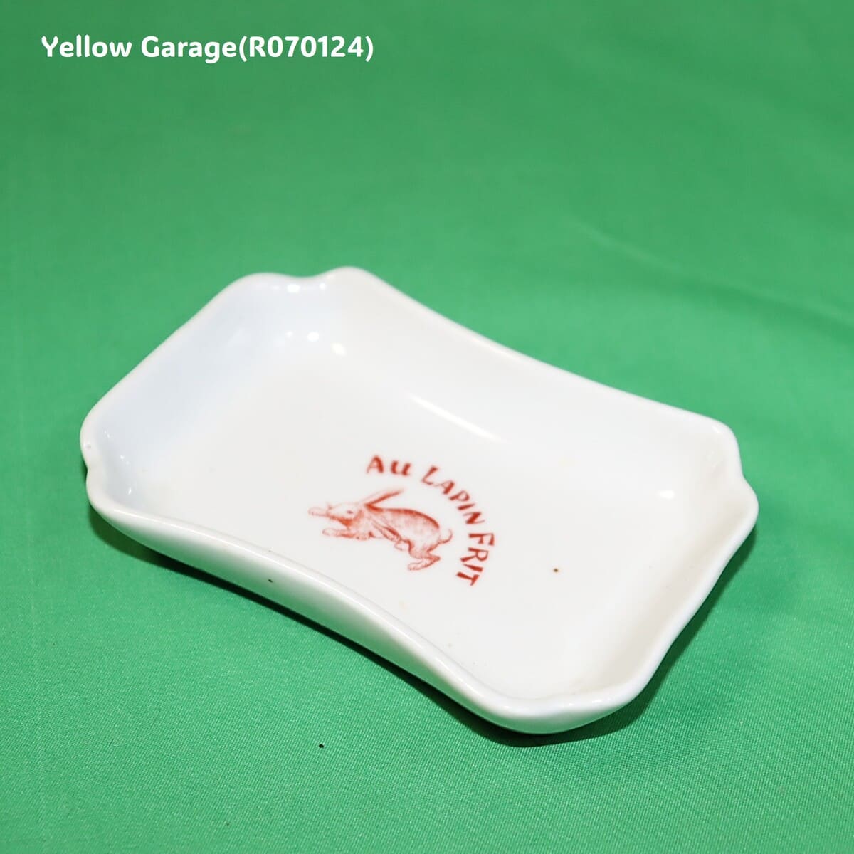 フランスアンティーク陶器灰皿 AU LAPIN FRIT ウサギ柄｜ADHOCストアー