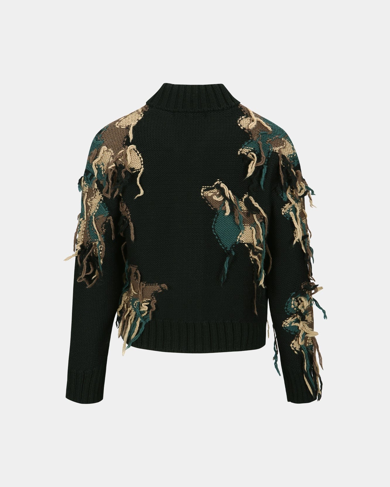 NEW CAMOUFLAGE ZIP-UP CARDIGAN atb1153m(BLACK) – Andersson Bell