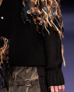 NEW CAMOUFLAGE ZIP-UP CARDIGAN atb1153m(BLACK) – Andersson Bell