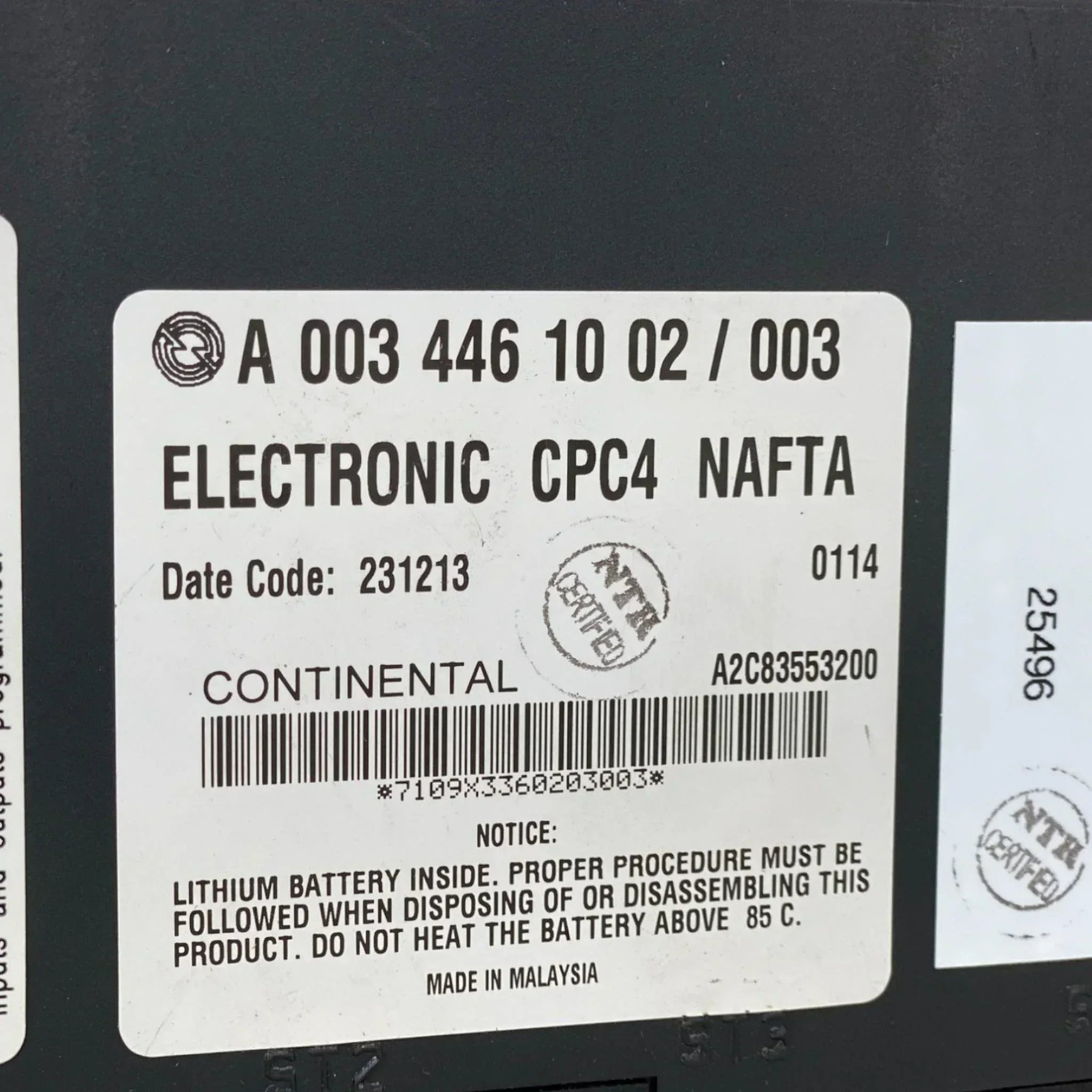 A2C83553200 Genuine Detroit Diesel Cpc Module Cpc4 Nafta