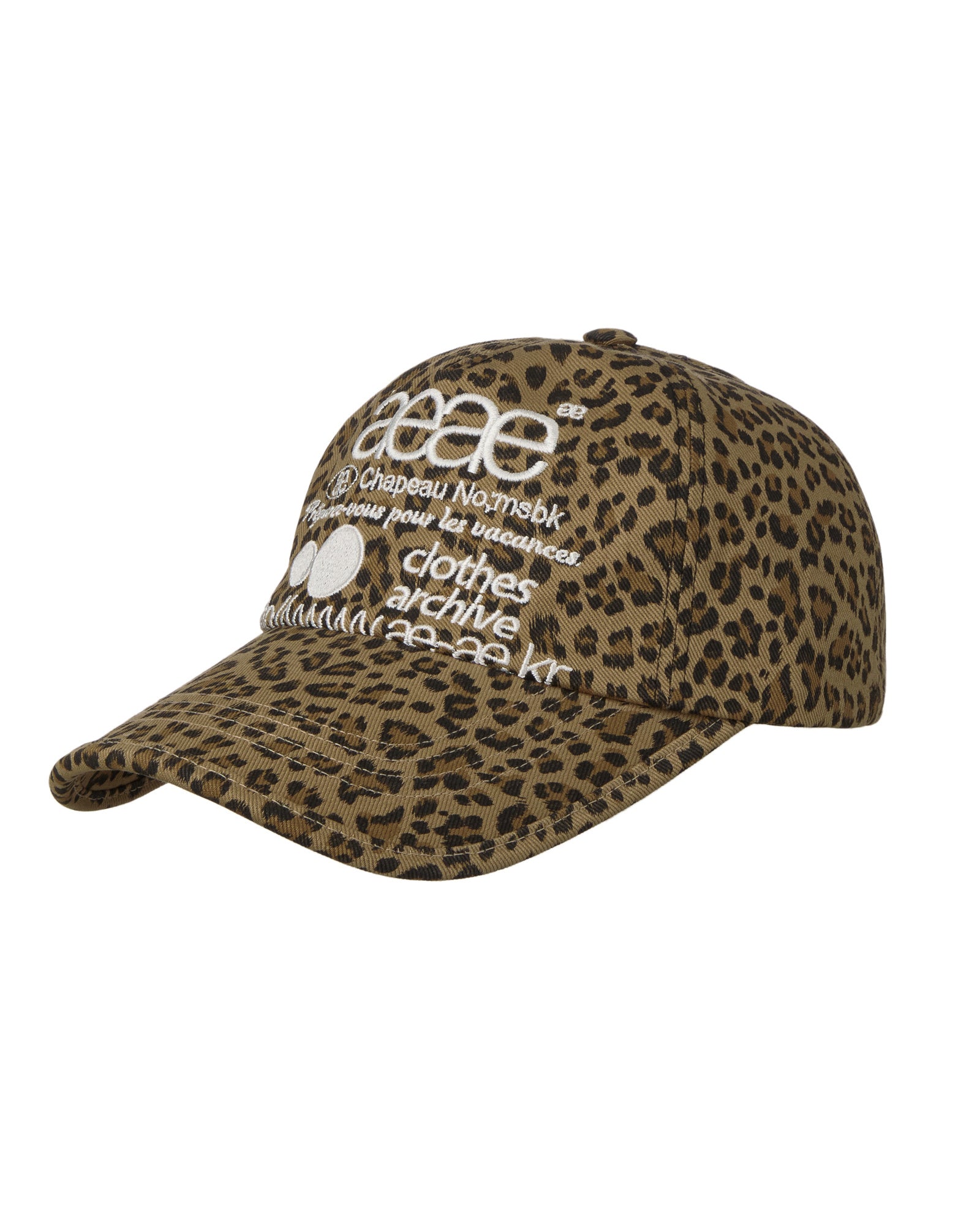 WEB LOGO LEOPARD CAP [MUSTARD] – aeae JAPAN