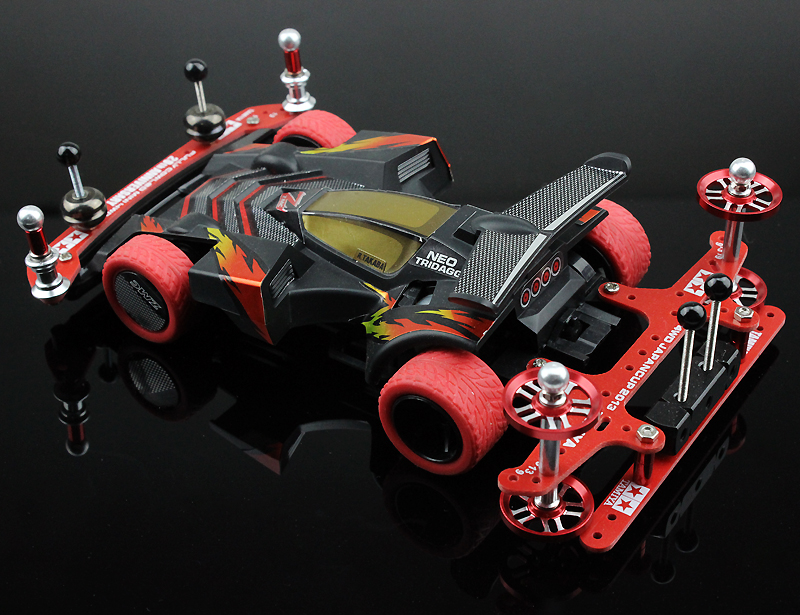 男の子用ミニ4wdレースカー、neo Tridagger、s2シャーシ付き改造カー