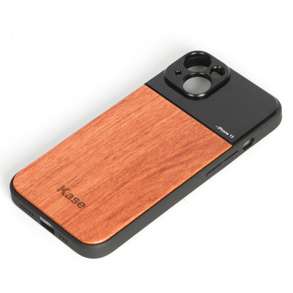 加瀬木製電話レンズケースホルダー、17ミリメートル用のねじ山iphone