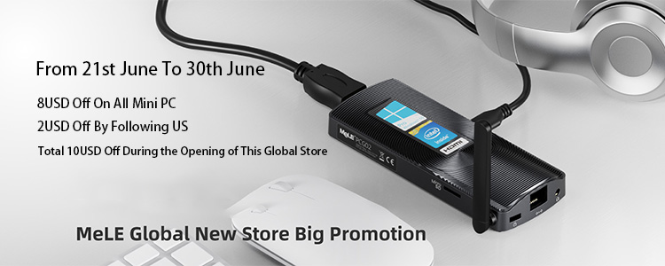 MeLE PCG02 Pro ファンレス ミニ PC スティック N100 8GB 128GB 256GB