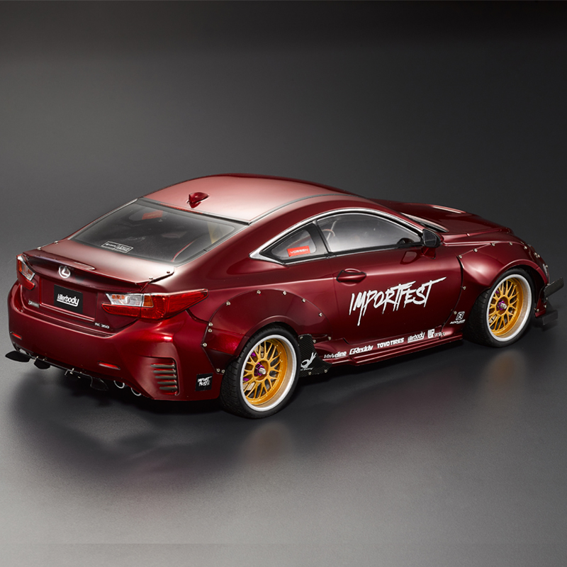 Killerbody 1:10 RC wide full body kit fit for lexus RCF body