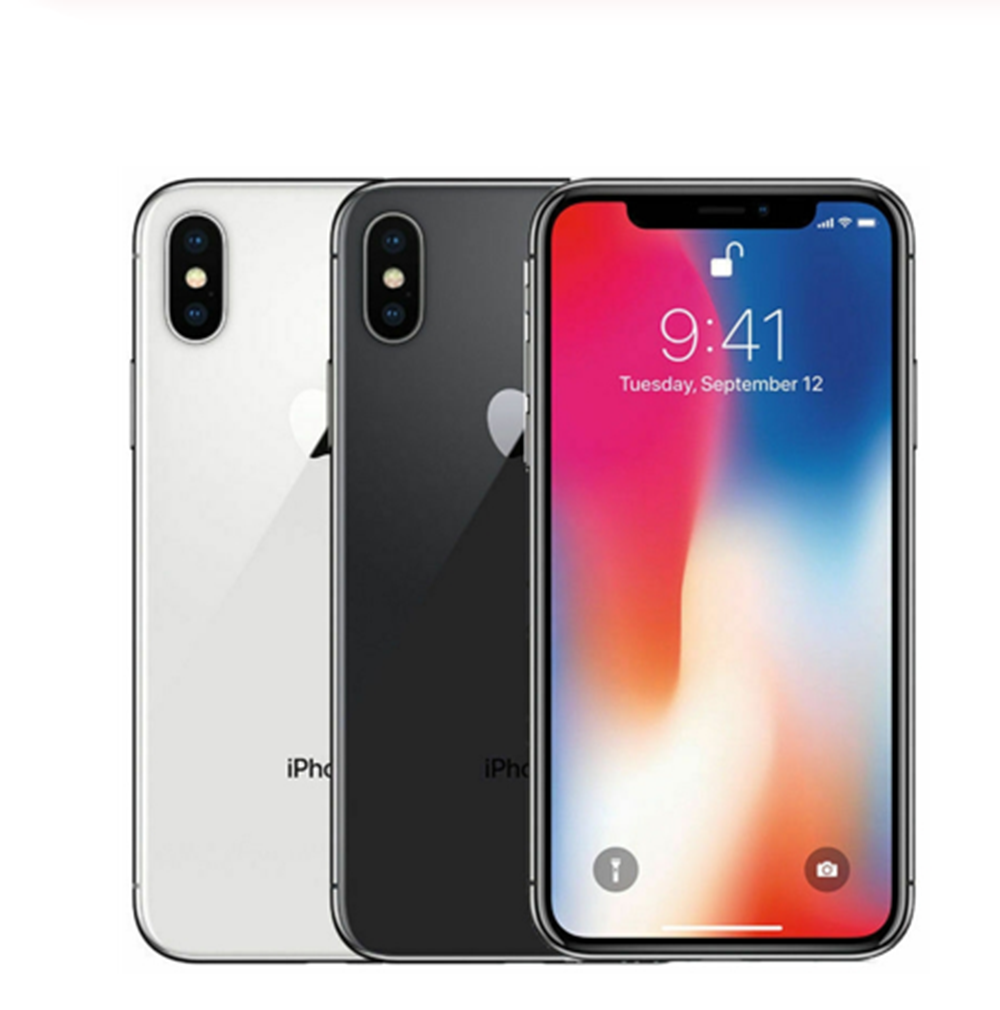 Apple-スマートフォン,iPhone X,64GB, 256GB ROM, 5.8インチ,顔認識