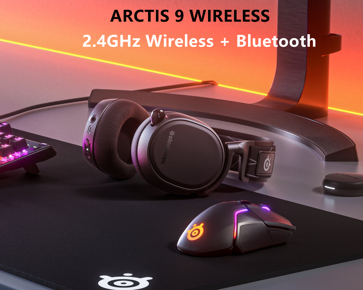 SteelSeries Arctis 9 Wireless Gaming Headset Integrated 2.4GHz