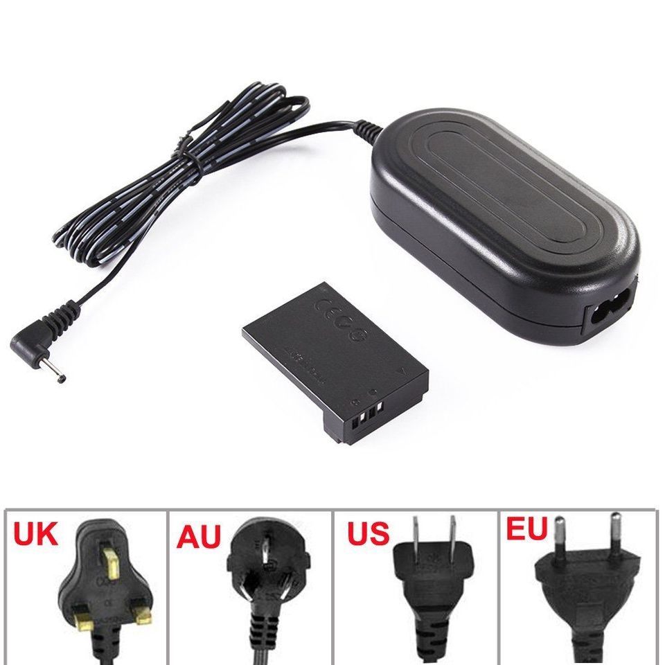 Canon eos 100d kiss x7 rebelsl1用ACK-E15 ac電源アダプターdc