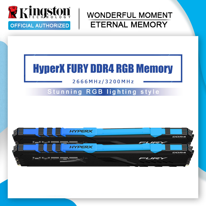 HyperX FURY RGB DDR4 Memory 2666MHz 3200MHz 3600MHz DDR4 DIMM XMP