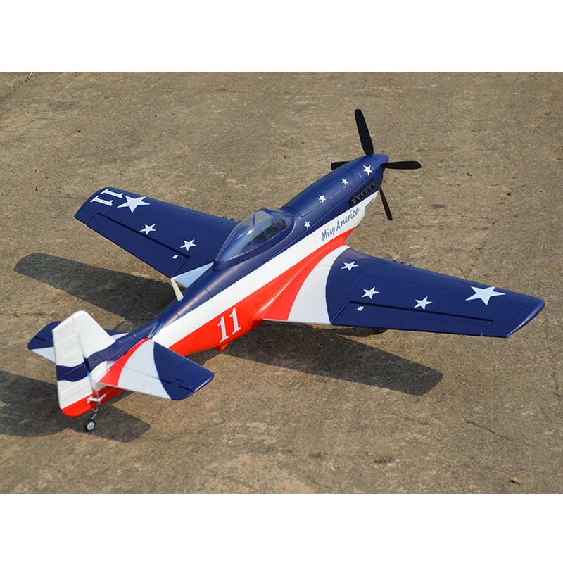 Hookll Model EPO P51 P-51 1200mm Miss America RC Warbird Plane