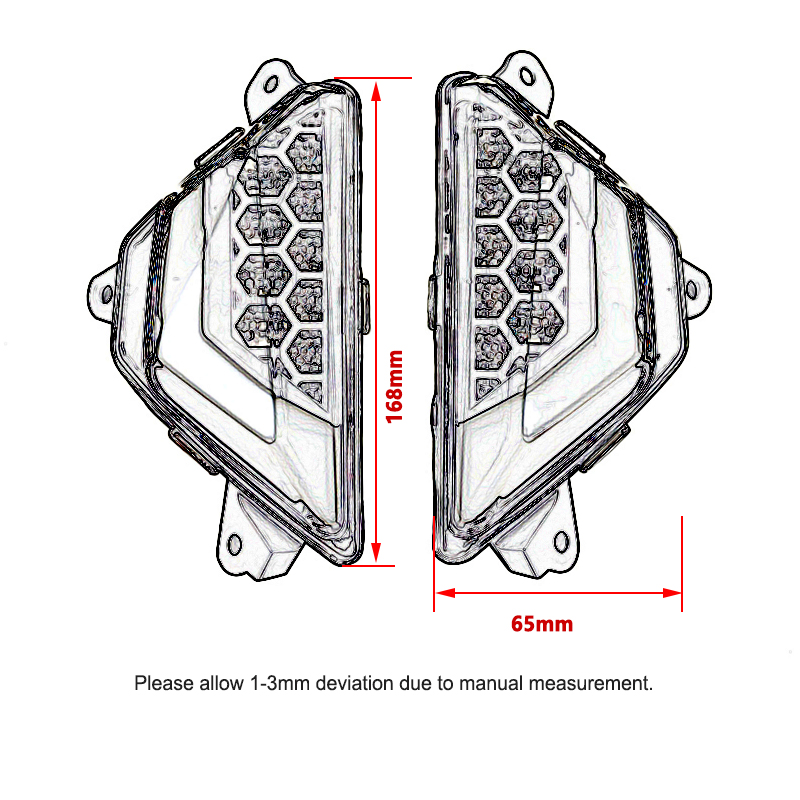 For Kawasaki For Ninja 650 400 300 250 ZX-25R ZX4R Flasher Light