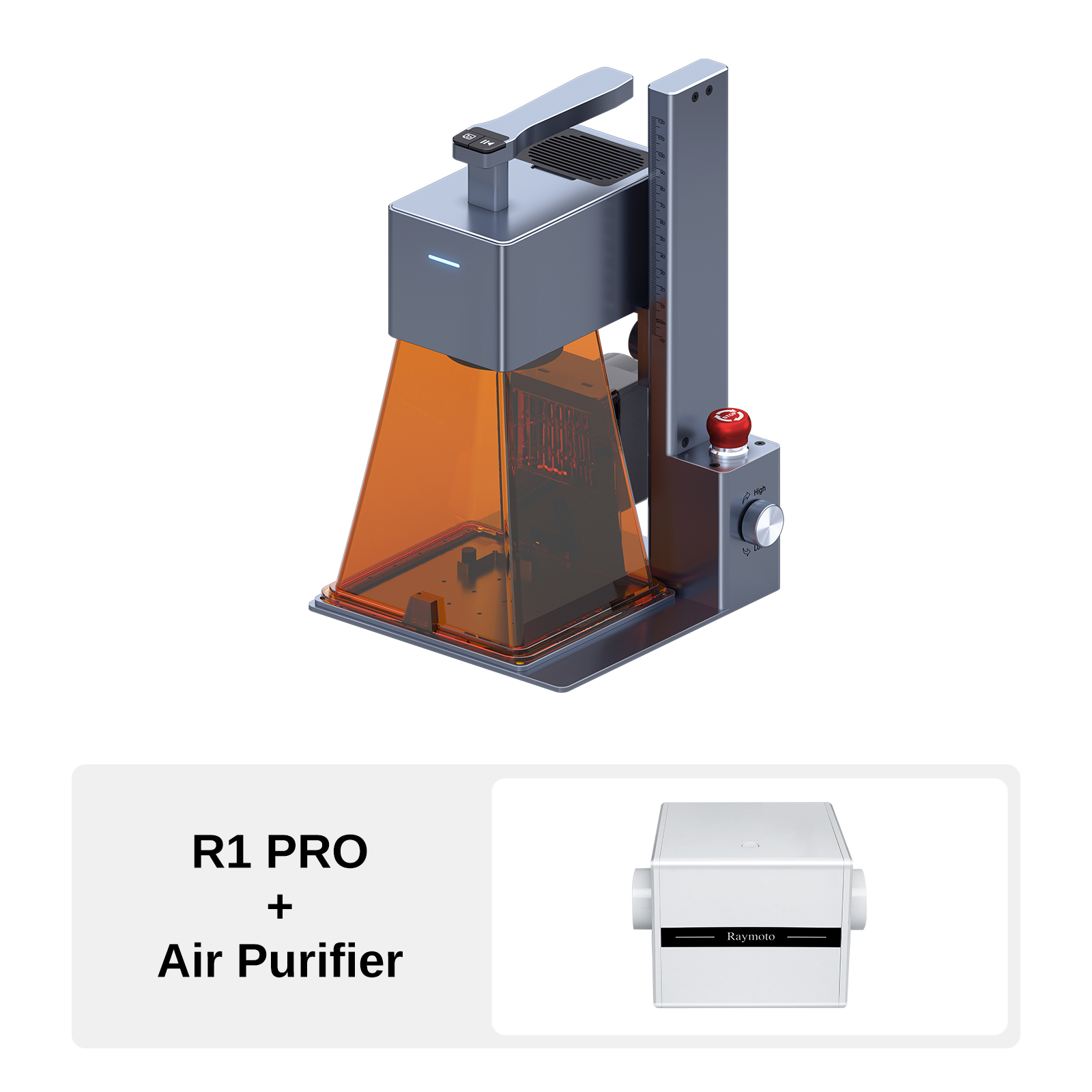 Raymoto R1 10W/R1 PRO 20W ポータブルレーザー彫刻機 コンパクト DIY