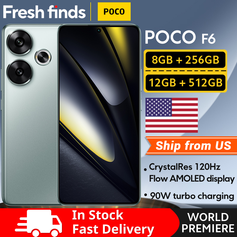 NEW POCO F6 Smartphone Global Version 256GB 512GB Snapdragon®8s