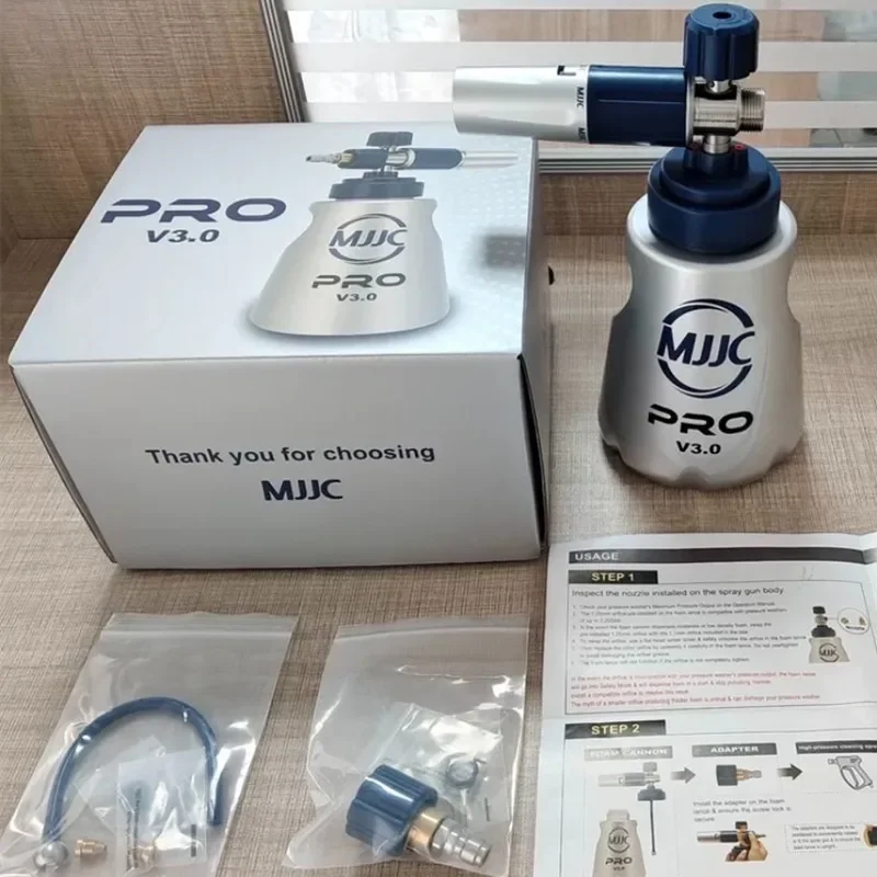 MJJC Snow Foam Lance PRO V3.0 High Pressure Car Washer Stainless