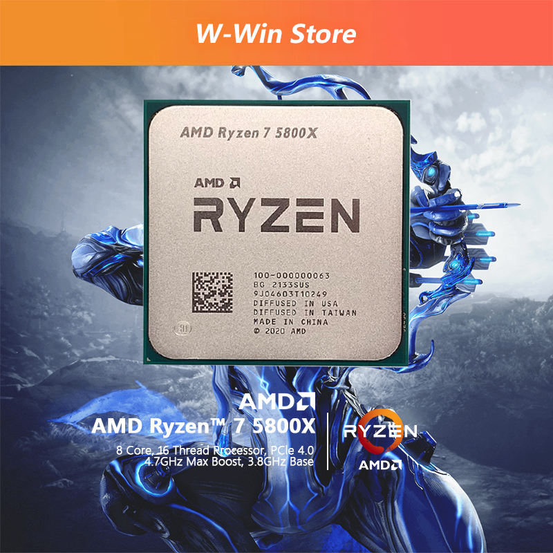 Amd ryzen 7 5800x r7 5800x 3.8 ghz 8コア16スレッド105w cpu