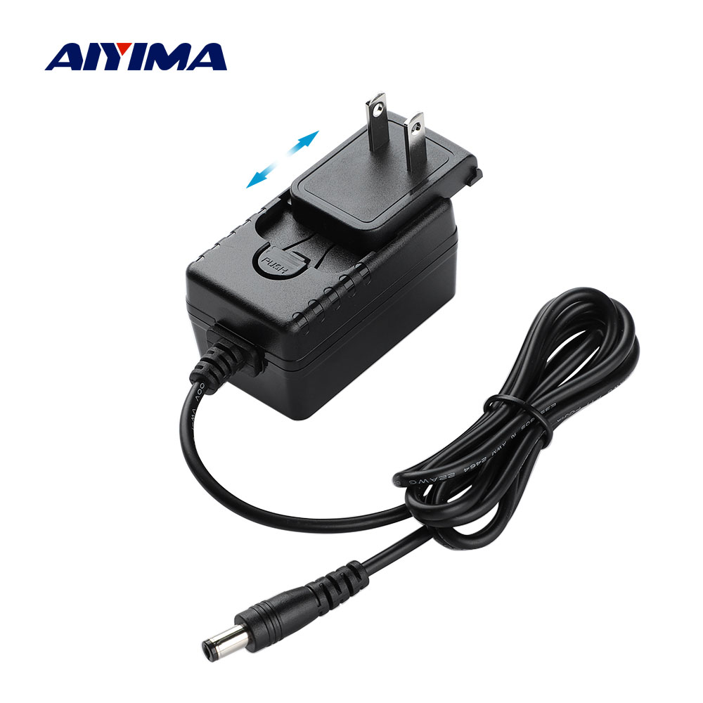 AIYIMA オーディオ電源アダプタ DC 12V 2A スイッチ電源プラグ EU/米国