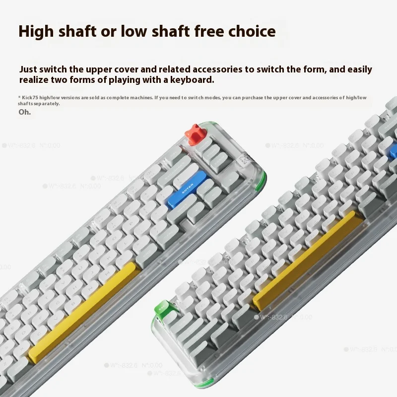 新しい NuPhy Kick75 ドワーフ軸ゲーミングメカニカルキーボード