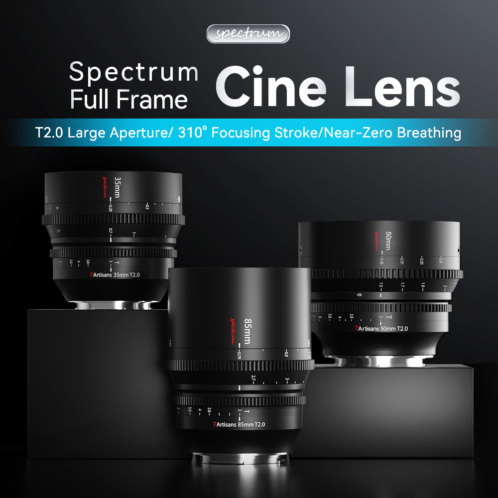7 artisansフルフレームシネマレンズ、35mm、50mm、85mm、t2.0、Sony