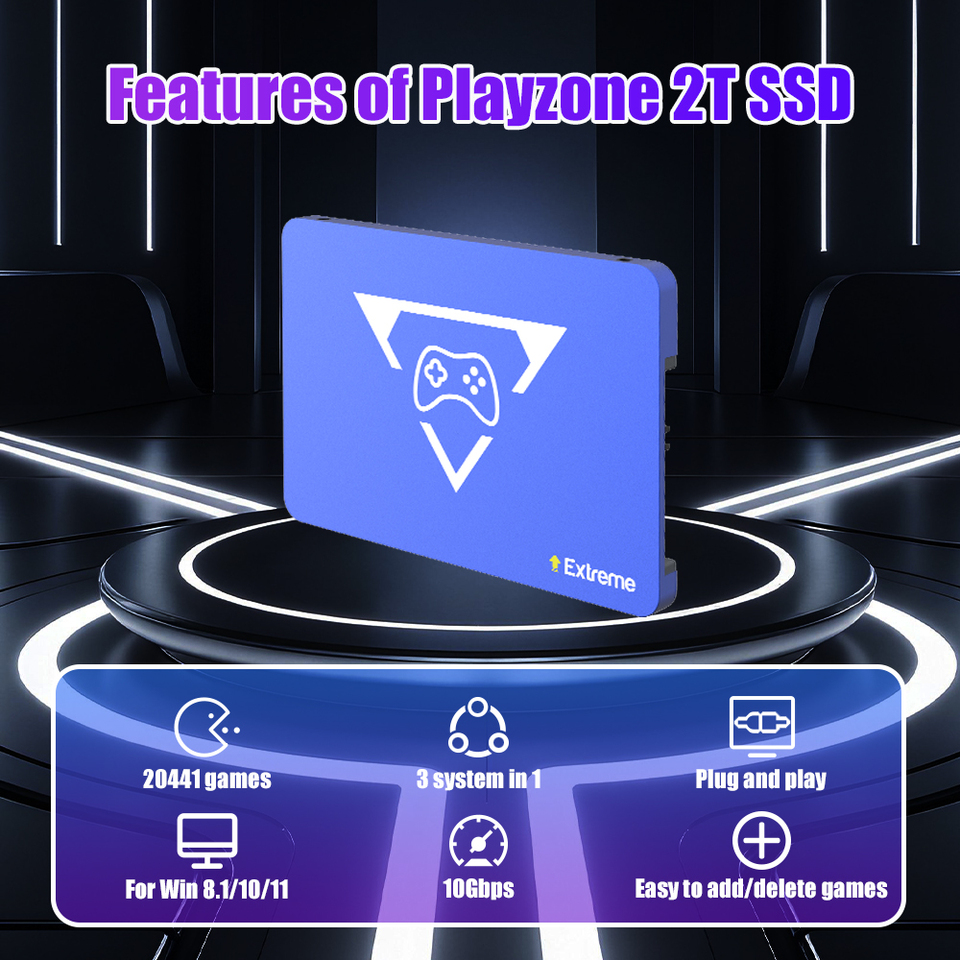 Playzone 2T Gaming SSD With 20441 Games For PS5/PS4/PS1/Switch