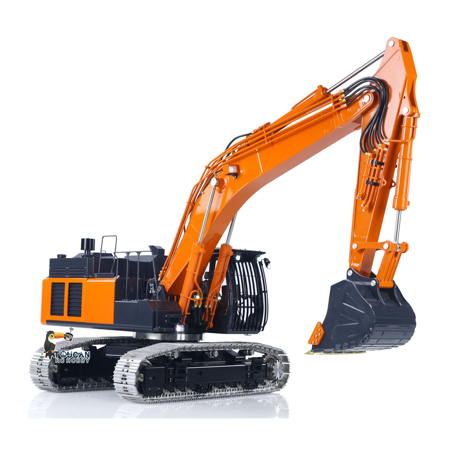 New 1/14 LESU 490 Aoue ZX490 Hydraulic RC Excavator Metal RC