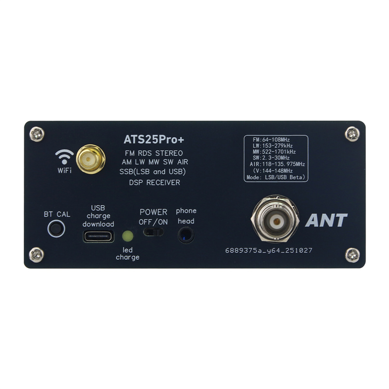 HAMGEEK ATS25 Pro+ Bluetooth Wifi AIR バンド FM SW SSB MW LW AIR