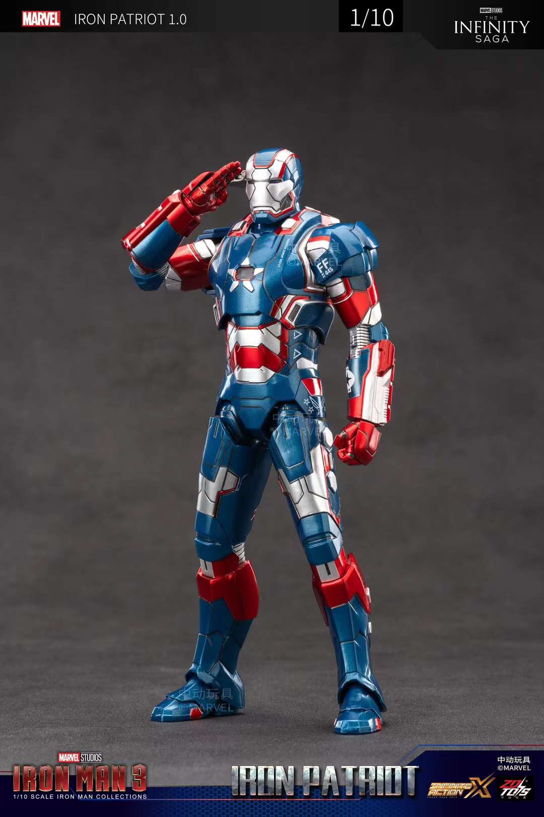 ZD Original Iron Man Iron Patriot MK35 MK47 MK30 War Machine