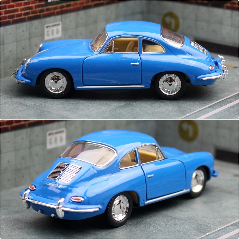 KiNSMART おもちゃの車モデル 1/32 ポルシェ 356 B カレラ 2