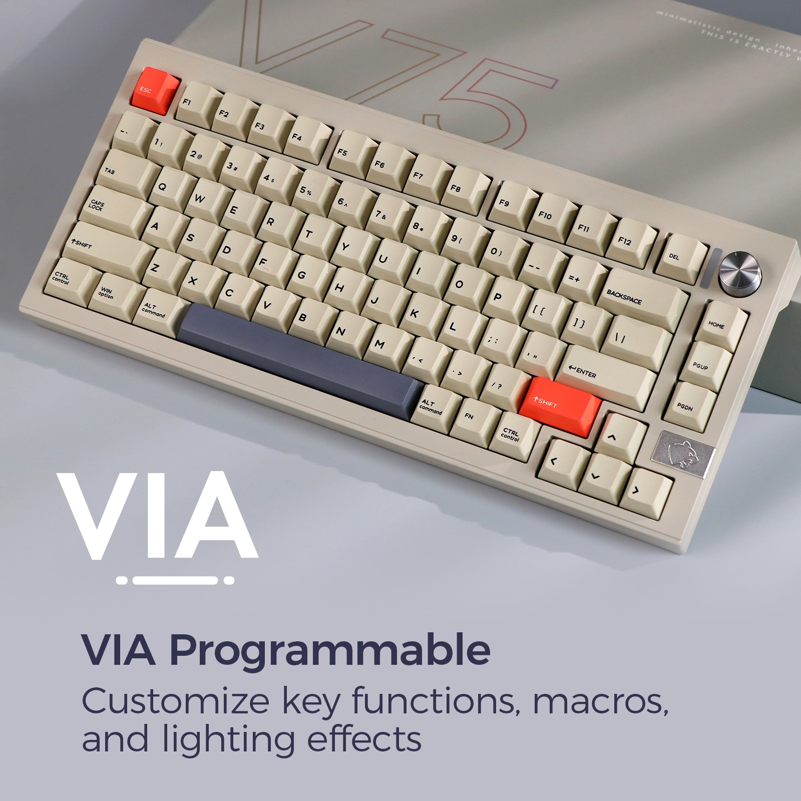 Cidoo-メカニカルキーボードv75Pro,ホットスワップ可能なBluetooth/2.4