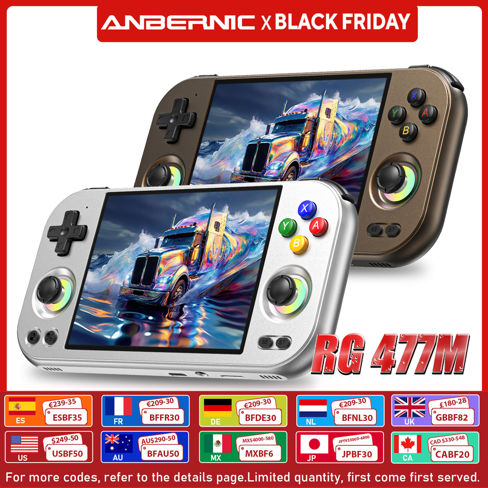 ANBERNIC RG 477M Retro Game Console Android 14 Dimensity 8300 Game