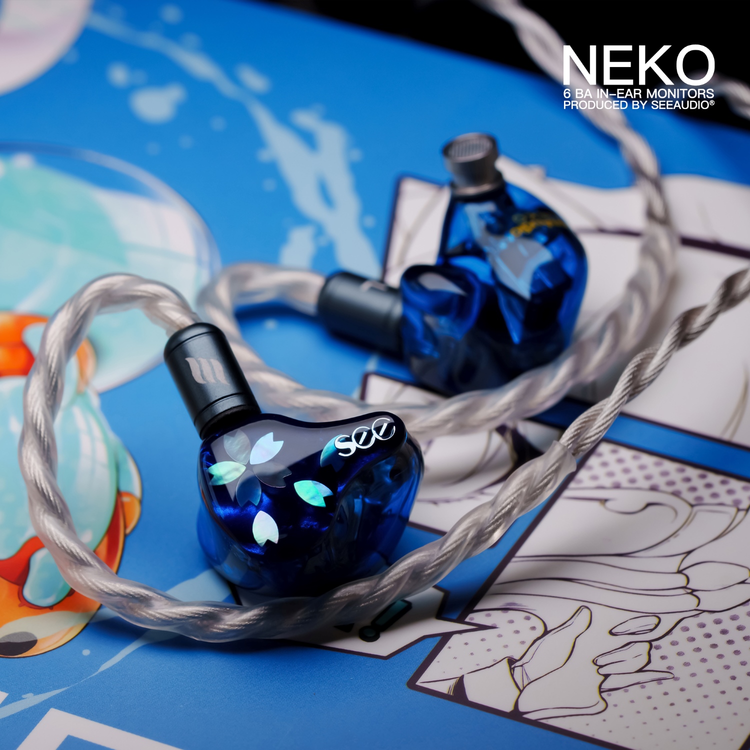 SeeAudio Neko 6BA In-Ear Monitors 6 Balanced Armature Drivers IEMs
