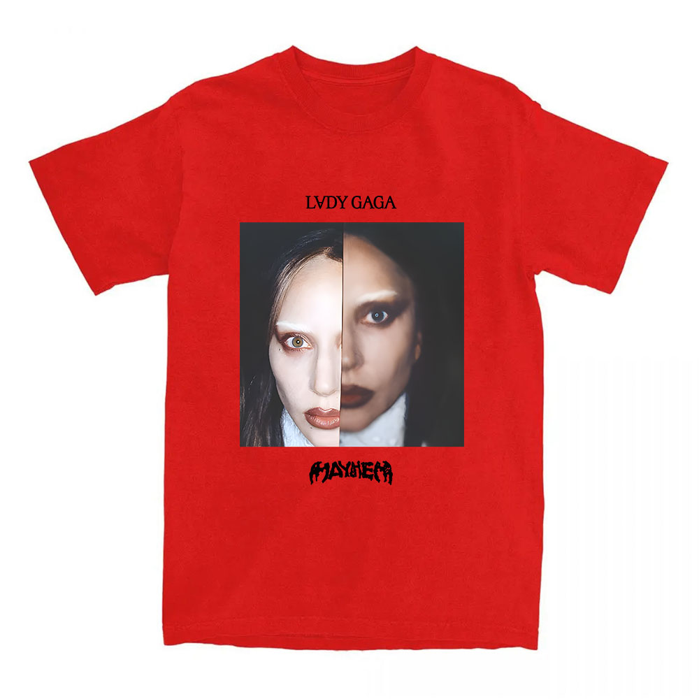 Lady Gaga Mayhem Album T-shirt 2025 Hip Hip Unisex Streetwear