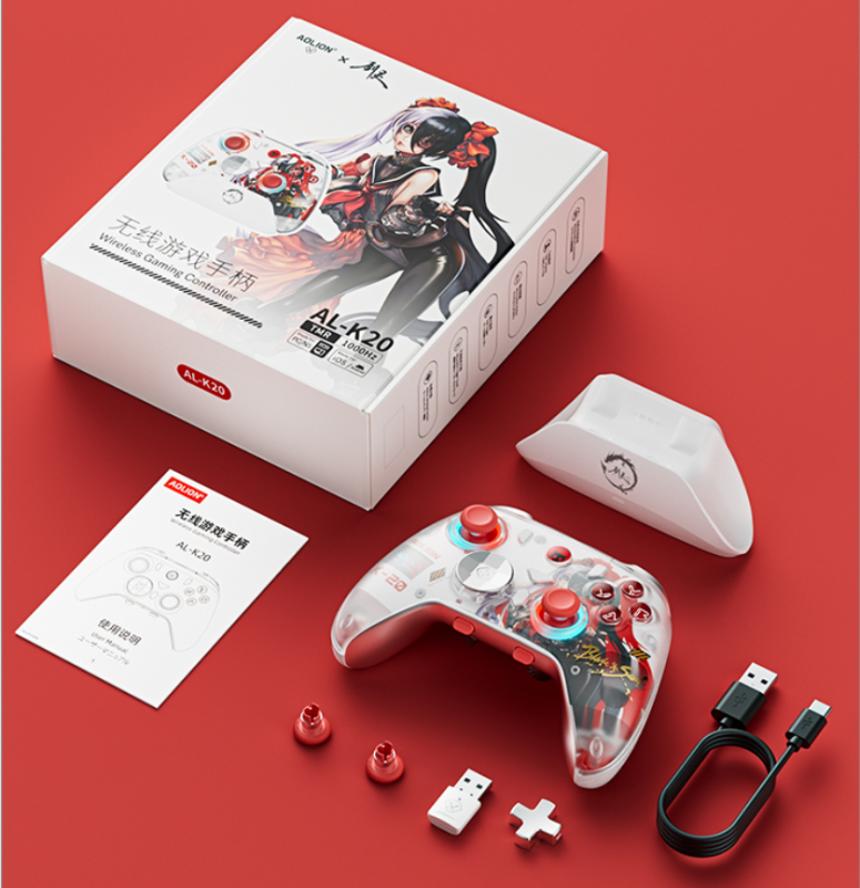 Aolion K20 RGB Wireless Gaming Controller Hall Effect Joystick