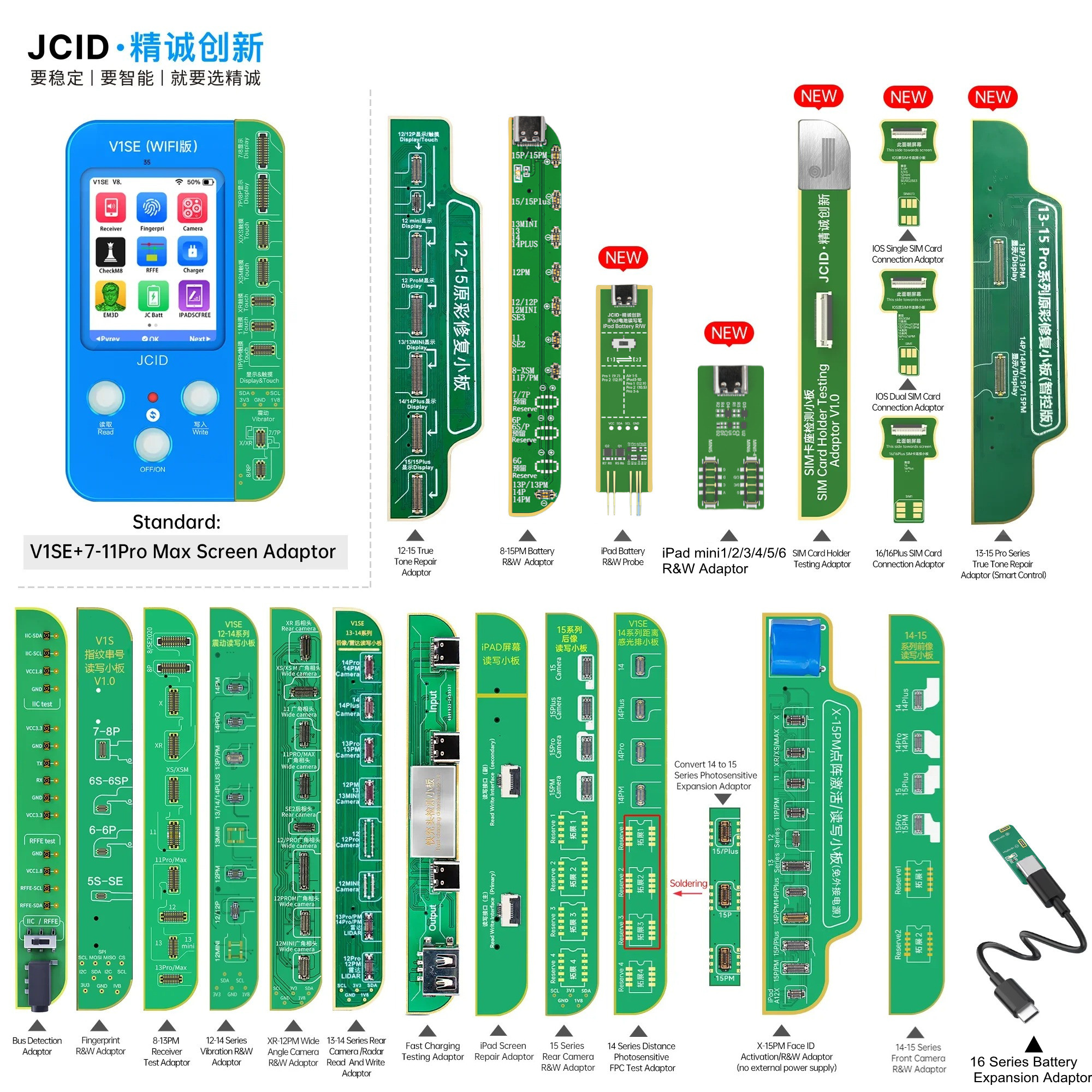 JCID V1SE WiFi Programmer for iPhone 11-17 Pro Max True Tone