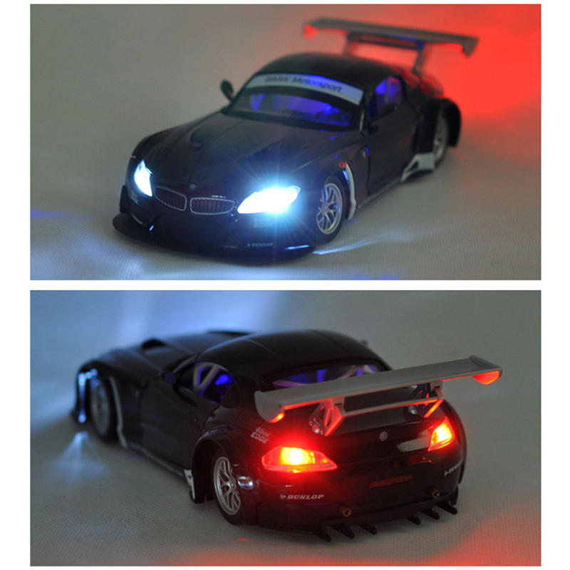 1:24 BMW Z4 GT3 M4 BMW M6 Racing Car Free Wheeling High Light